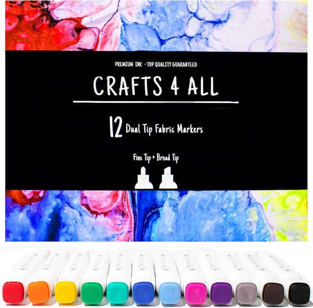 Detalle de Crafts 4 ALL Fabric Pens 12 pack