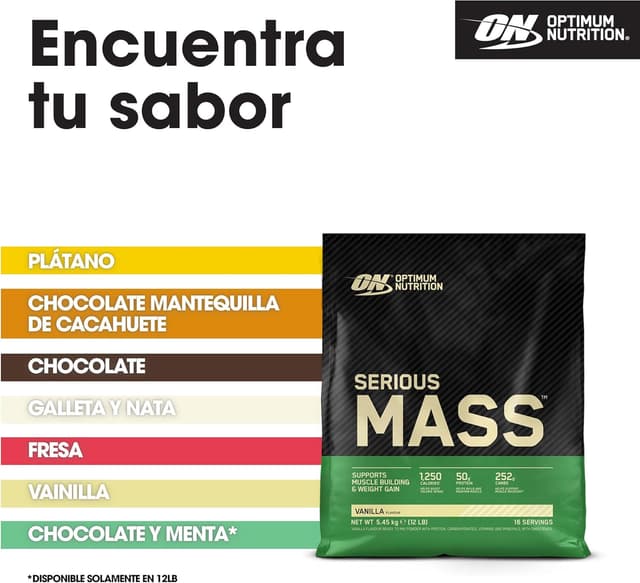 Thumbnail 4 de Optimum Nutrition Serious Mass 5.45 kg