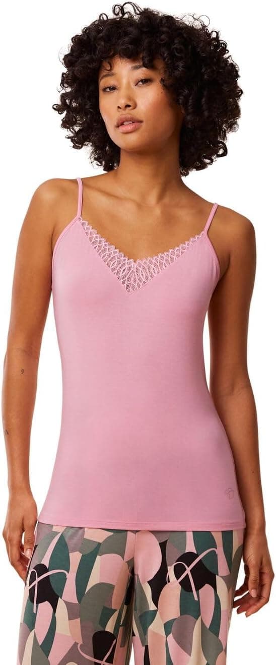 Detalle de Triumph Damen Aura Spotlight Camisole Pajama Top – Grey Shadow