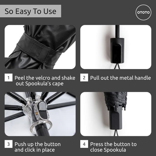 Thumbnail 5 de OTOTO Spookula Vampire Umbrella 11.8in