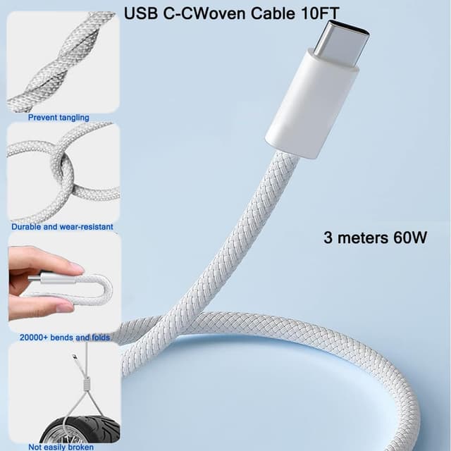 Thumbnail 4 de iPhone charger 10FT 2Pack