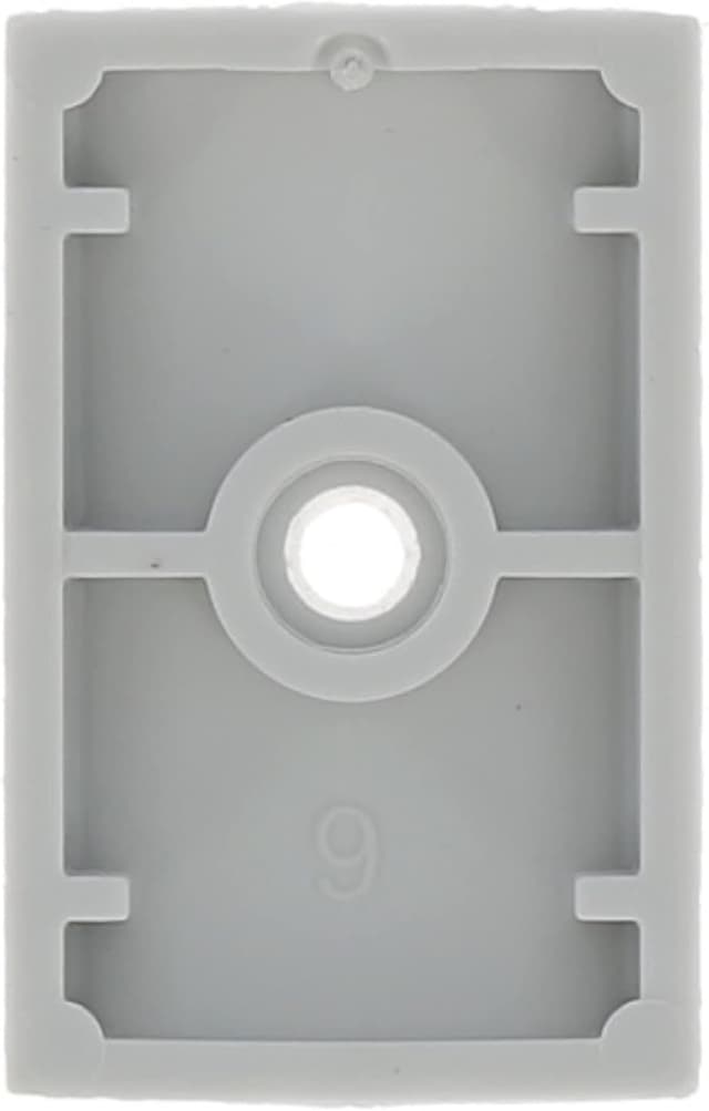 Detalle 2 de Lot de 4 clips cyclingcolors pour manivelle de volet roulant (gris) avec vis — pour diamètres 15 à 18 mm