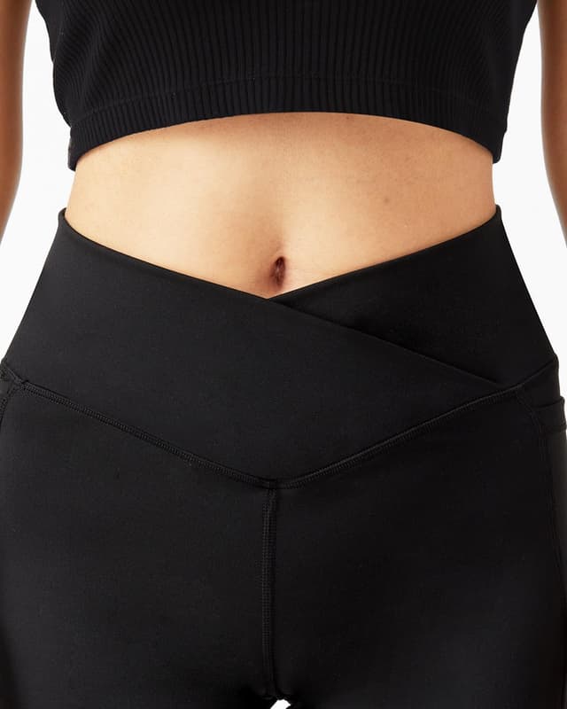 Detalle de Zylioo Lang Bein Bootcut Leggings (Tall/Extra Tall) für Yoga & Fitness