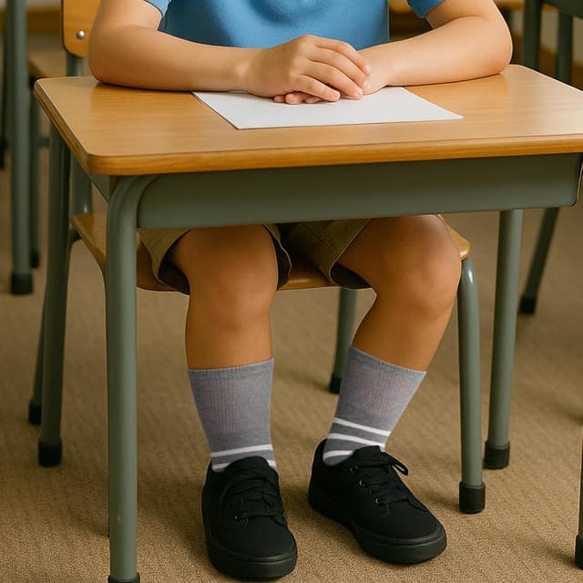 Detalle 2 de PUTUO Calcetines Niña Niño de Algodón 5 Pares Sin Costuras