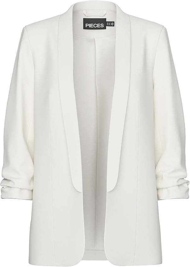 Detalle 2 de PIECES Pcboss Blazer blanco S, manga 3/4