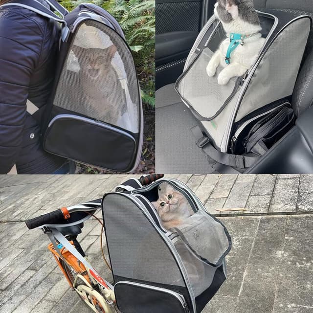 Thumbnail 6 de Sac de Transport Chiens et Chats 10 kg Noir