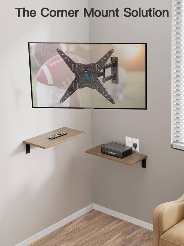 Thumbnail 6 de PERLESMITH Full Motion TV Wall Mount (27–60 in) for Flat & Curved TVs — Single Stud, VESA up to 400x400mm