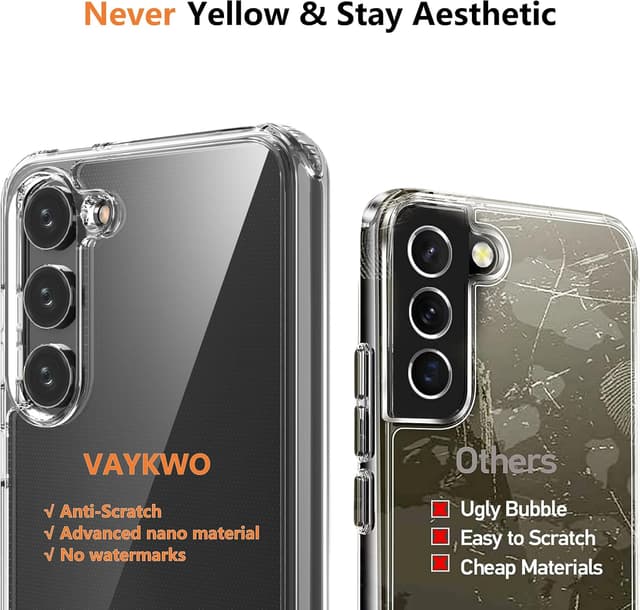 Detalle de Vaykwo Handykette für Samsung Galaxy A55 5G / A35 5G – transparente Case zum Umhängen mit Kameraschutz und Bildschirmschutz, grau