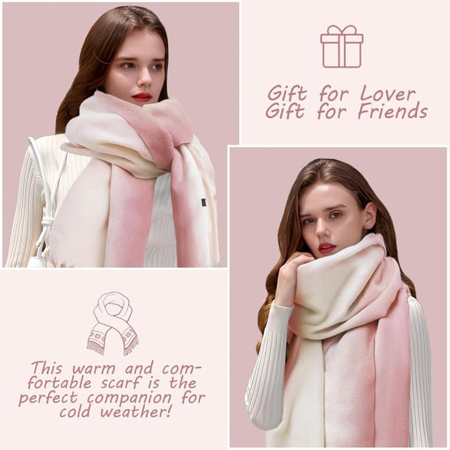 Thumbnail 6 de GTDOOCE Damen Schal Winter 65 x 200 cm