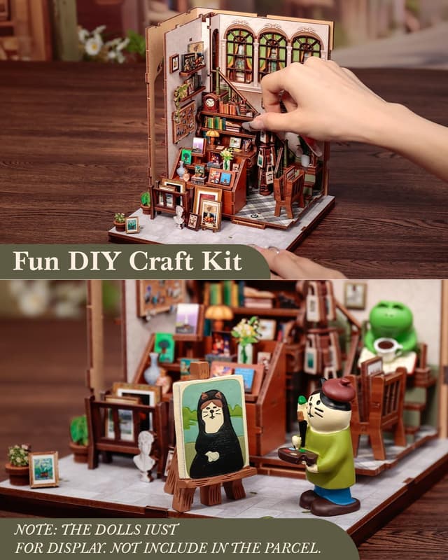 Thumbnail 4 de CUTEBEE Book Nook DIY Dollhouse Kit