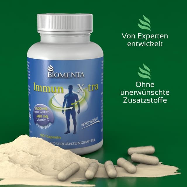 Thumbnail 5 de BIOMENTA Immun X-tra 1.500 mg Beta Glucan đź’Š
