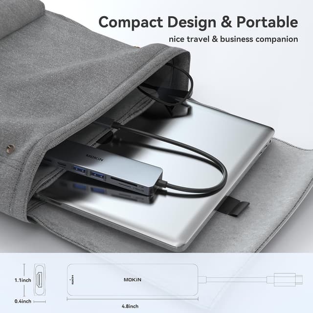 Thumbnail 6 de USB C Hub 7‑in‑1 Multiport Adapter für MacBook