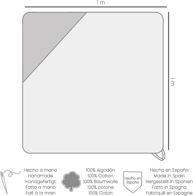 Thumbnail 1 de MIMUSELINA Asciugamano 1x1m per neonati