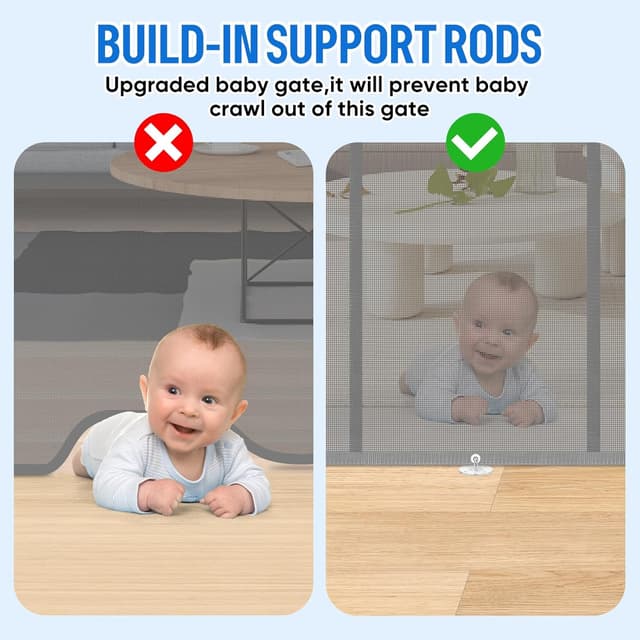 Thumbnail 5 de 34X100" Retractable Baby Gate 34" Tall