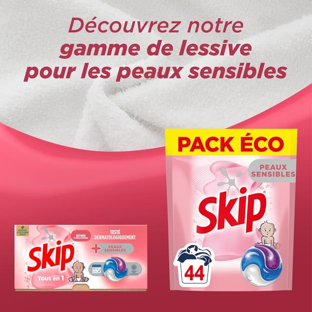 Thumbnail 5 de SKIP Lessive capsules Peaux sensibles 72 lavages