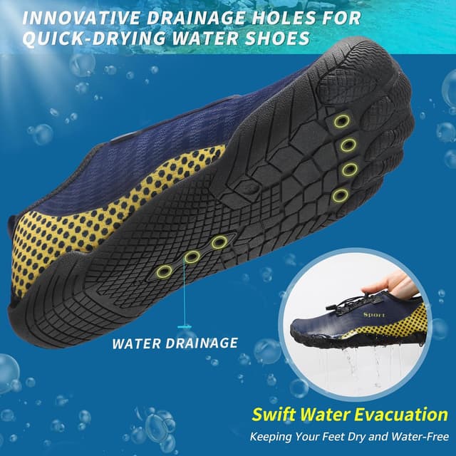 Detalle 2 de ZHR quick-dry water shoes for women/men – aqua socks for swim, beach and outdoor sports