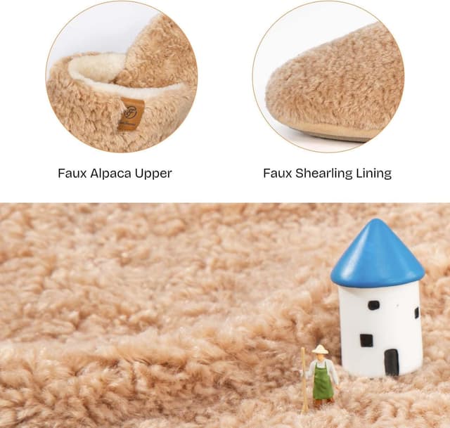 Detalle 1 de EverFoams Cosy Alpine shearling slippers memory foam