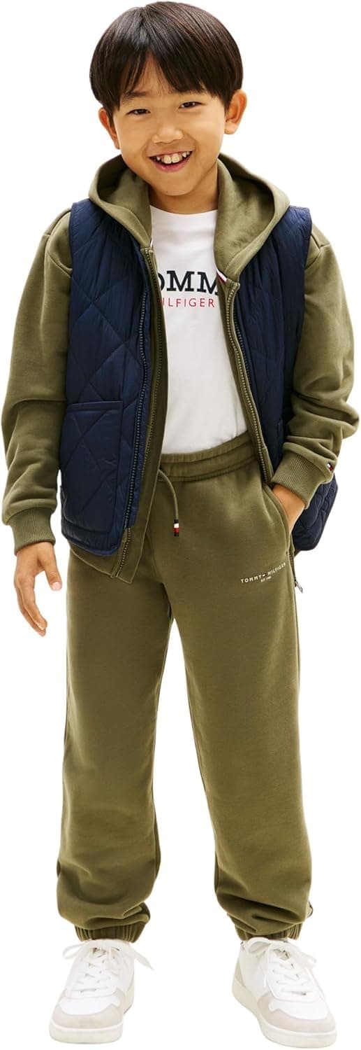 Detalle 2 de Tommy Hilfiger Mini Corp Sweatpants KS0KS00662, pantaloni da tuta unisex per bambini e ragazzi