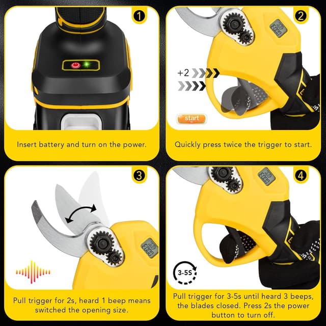 Thumbnail 3 de Gisam Profesional 40MM Tijeras de Podar eléctricas 📷