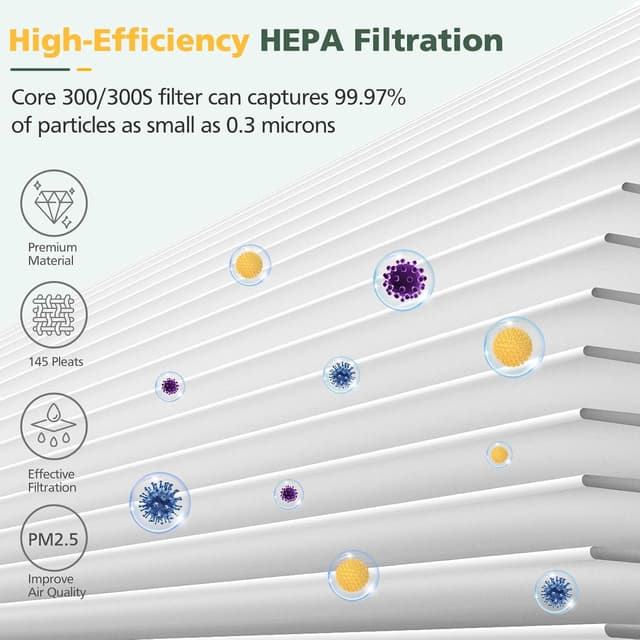 Detalle 1 de Core 300S True HEPA 2 pack filter