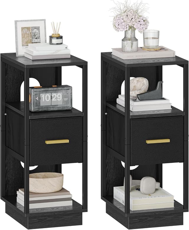 Imagen de Hzuaneri NS61304B Table de chevet 30 x 24 x 60 cm en OfertitasTOP