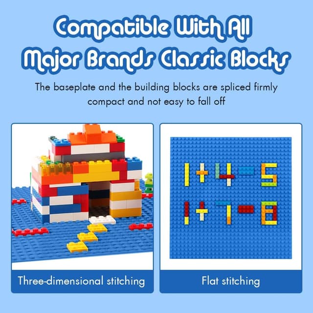 Thumbnail 4 de Lekebaby 10"x10" Classic Baseplates 6 Pack 🧩