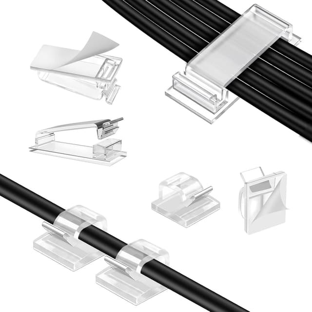 Detalle de Senndio cable clips 75PCS, adhesive holders