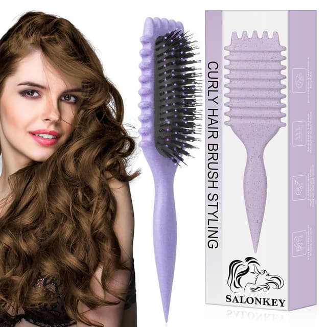 Imagen de Lockenbürste für definierte Locken – Antistatische Stylingbürste für nasses & trockenes Haar en OfertitasTOP