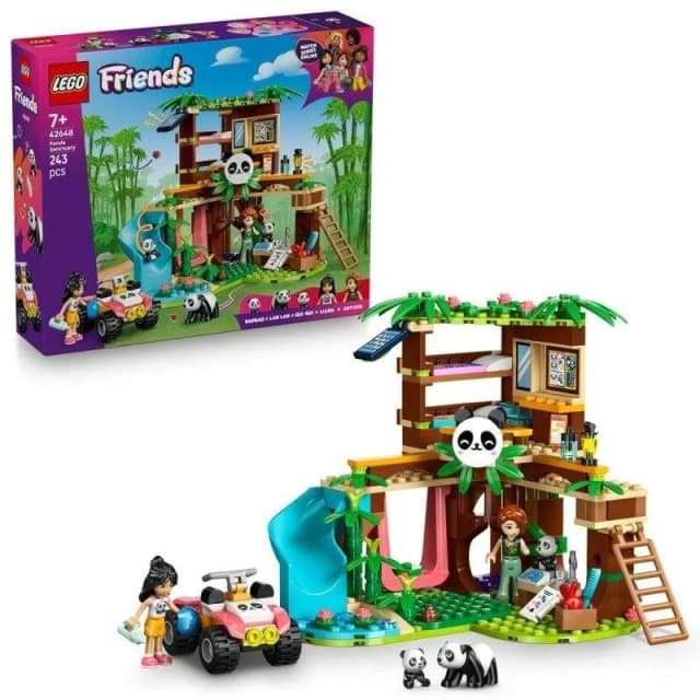 Detalle de LEGO Friends 42648 Refugio para Pandas (casa árbol quad) – Set de construcción de 243 piezas