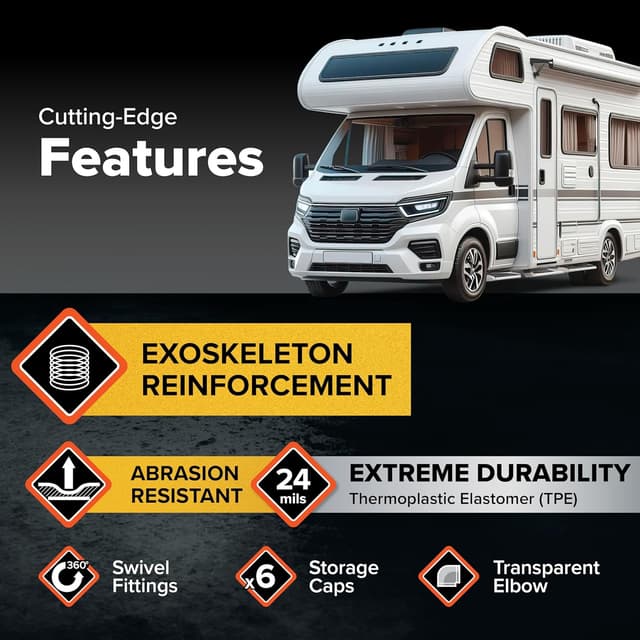 Thumbnail 3 de Camco RhinoEXTREME 20’ Camper RV Sewer Hose