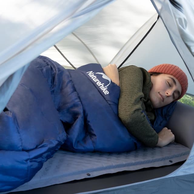 Detalle 2 de Naturehike Sacco a Pelo Mummia in cotone, compatto e impermeabile per tutte le stagioni