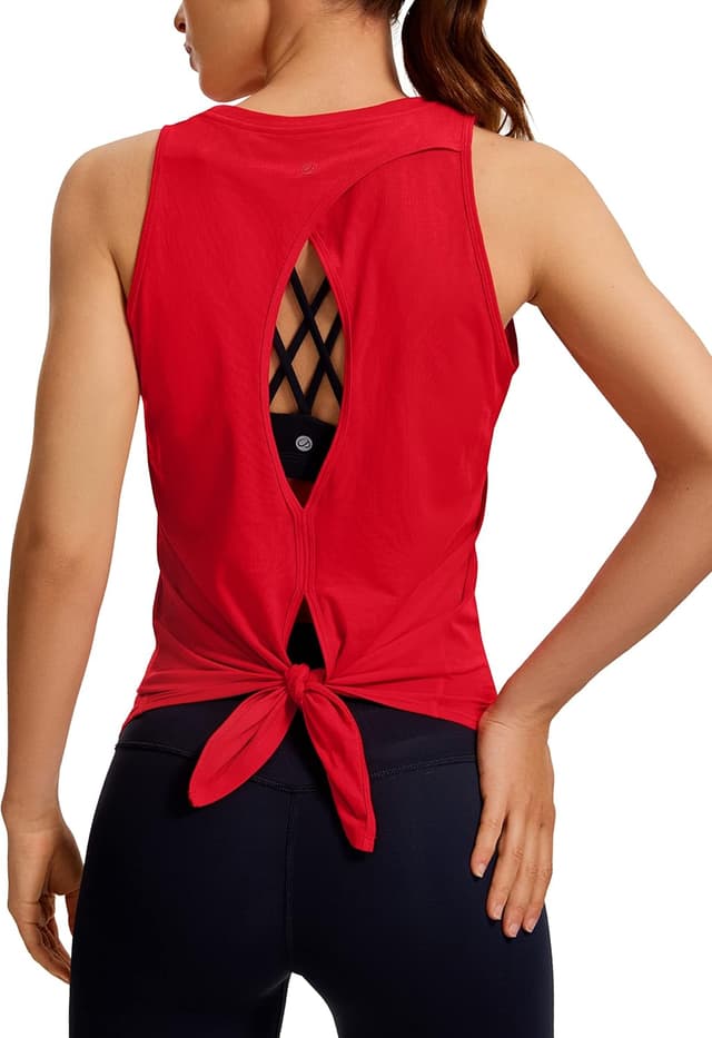 Detalle de CRZ YOGA canotta sport da donna backless (senza maniche) per yoga, palestra e running