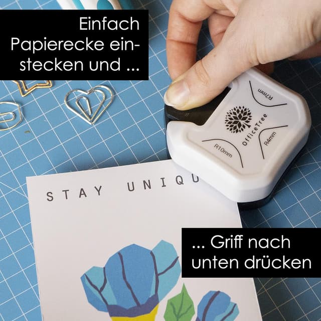 Thumbnail 6 de OfficeTree Eckstanzer 3 in 1 mit 3 Größen