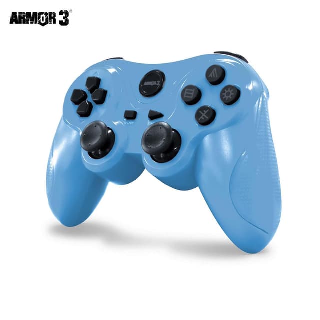 Detalle 2 de Armor3 Nuplay Wireless Game Controller for PS3 (Light Blue)