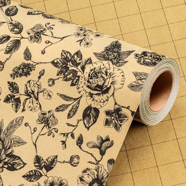 Thumbnail 6 de Wikadlik Pink Wrapping Paper (43cm x 10m) – romantic cakes and hearts mini roll gift wrap