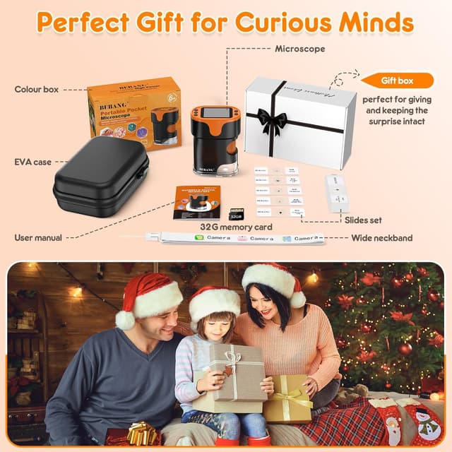 Thumbnail 5 de 1000X Handheld Microscope for Kids 4K