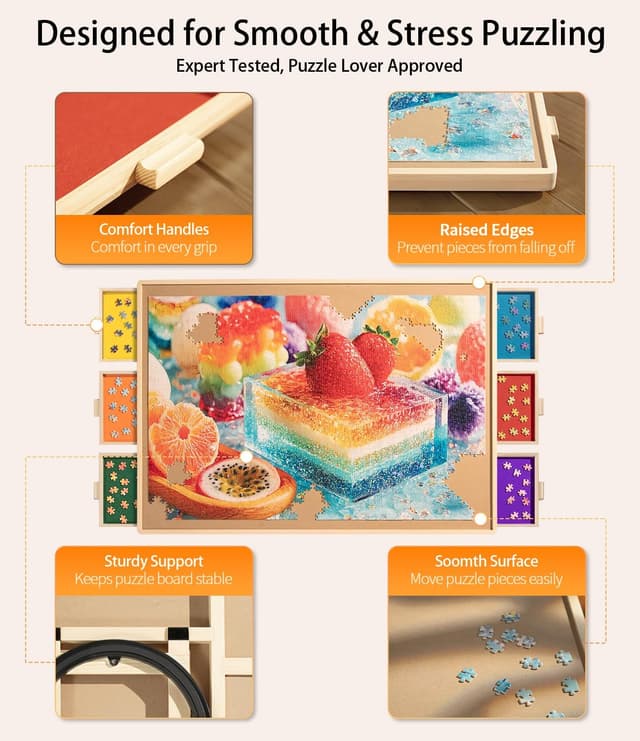 Thumbnail 4 de JOIN&JOY 1500 Piece Puzzle Board Pro 34" x 25