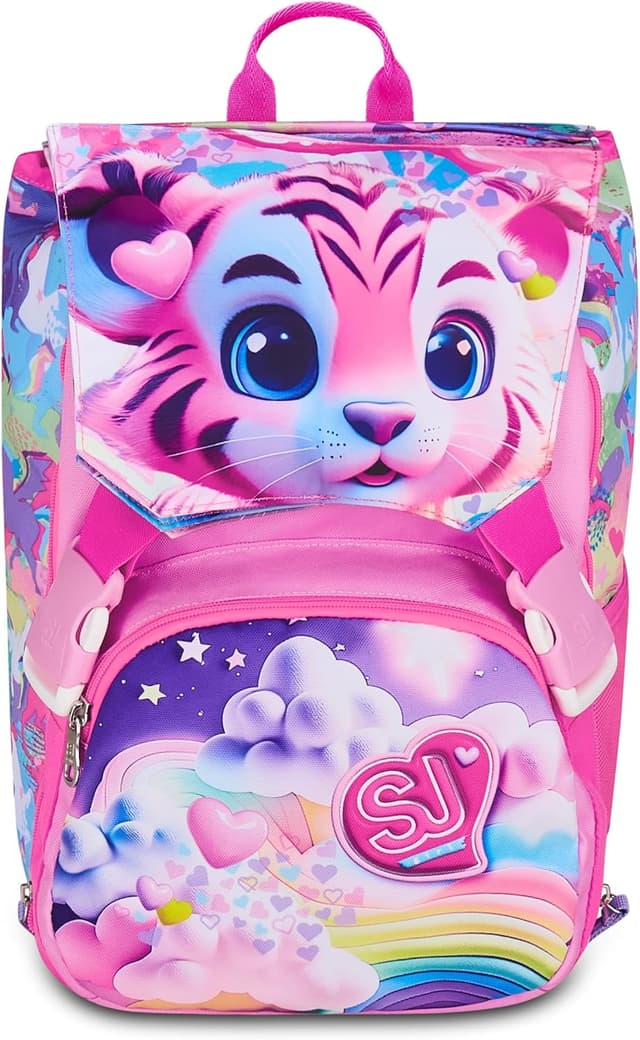 Detalle de SJ GANG STYLE JAM GANG Erweiterbarer Schulranzen (Unisex Kinder) – mit gepolstertem Tragesystem