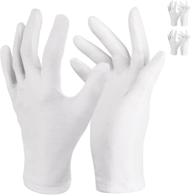 Detalle de Donfri Baumwollhandschuhe 2 Paar für Neurodermitis