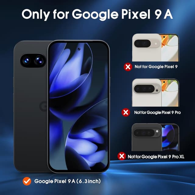 Detalle 2 de JAME Google Pixel 9A slim shockproof case with 2 screen protectors