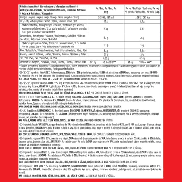 Thumbnail 5 de CLIF BAR Chocolate Almond Fudge 12 x 68 g