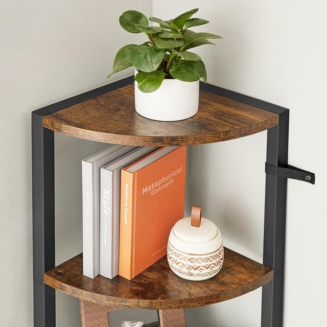 Thumbnail 6 de VASAGLE Mensola angolare a 5 livelli LLS801B01 in stile industriale, per angoli e spazi extra in casa e ufficio