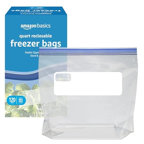 Thumbnail 2 de Amazon Basics 1-qt freezer bags, 120 pcs