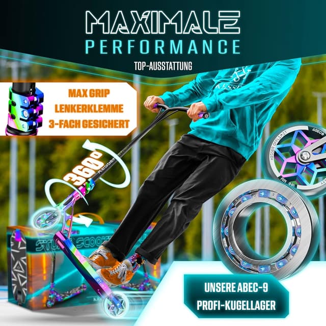 Thumbnail 6 de KESSER Stunt Scooter GT-Limit 360° Lenkung