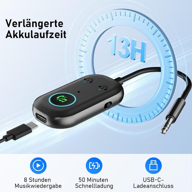 Thumbnail 3 de BR08 Bluetooth Transmitter Empfänger 5.3