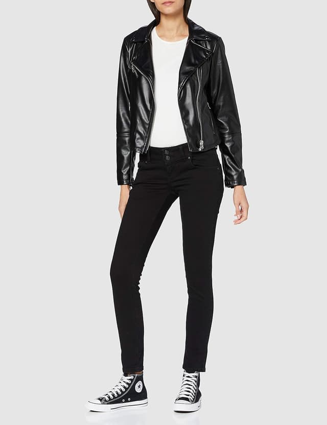 Detalle de LTB Jeans Molly – Jeans femme straight à 5 poches, stretch et détails boutonnés