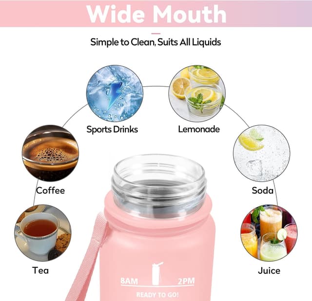 Thumbnail 2 de Botella Agua 500ml con Filtro y Marcador de Tiempo 🚰