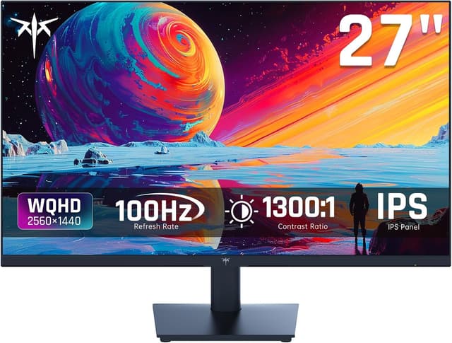 Detalle de KTC 27-inch 1440P QHD IPS monitor with 100Hz, Adaptive Sync and HDR10
