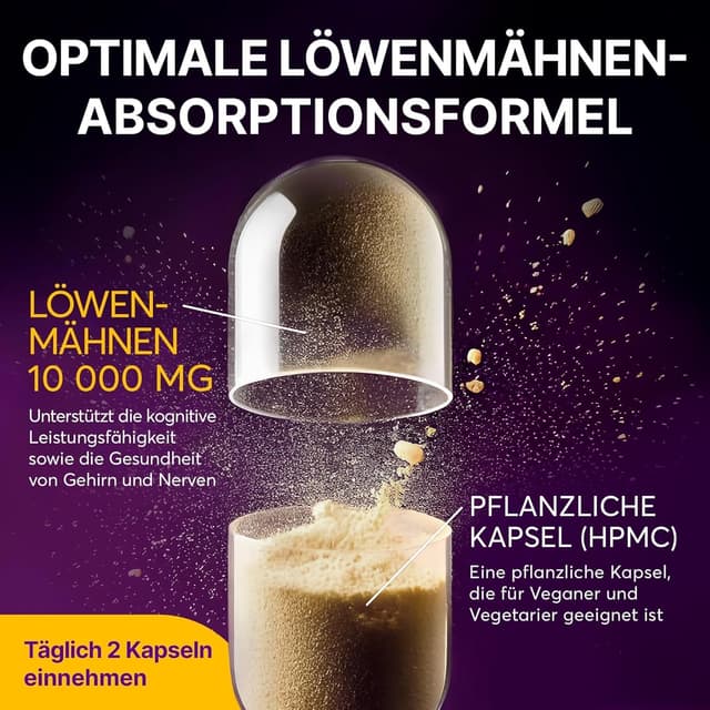 Thumbnail 4 de Lions Mane Kapseln 10.000 mg 10:1