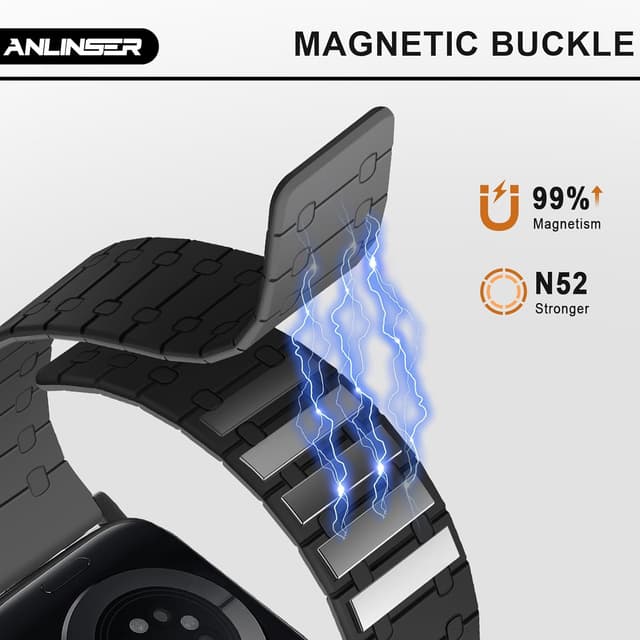 Detalle de Anlinser Apple Watch magnetic strap 42mm